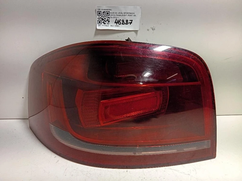 Fanale EST POST SX 8V4945095C Audi A3 8VA Sportback 2012