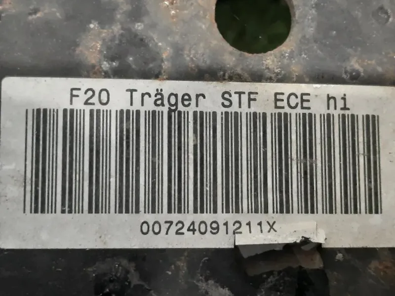 Traversa Paraurti POST 51127240912 Bmw Serie 1 F20 Berlina 2012