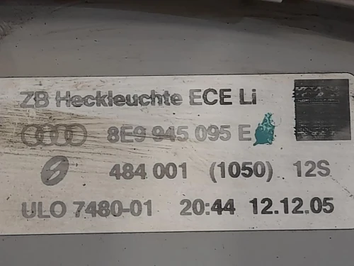 Fanale EST POST SX 8E9945095E Audi A4 8K2 2008