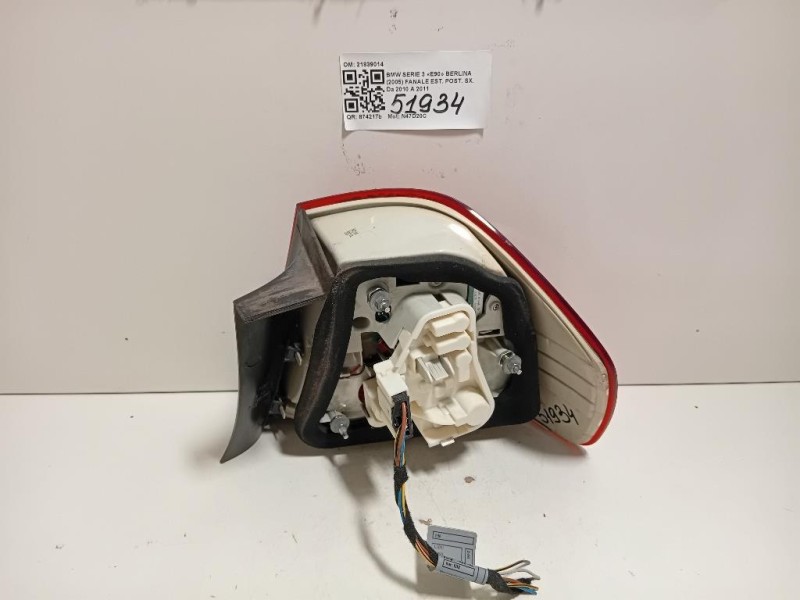 Fanale EST POST SX 21839014 Bmw Serie 3 E90 Berlina 2005