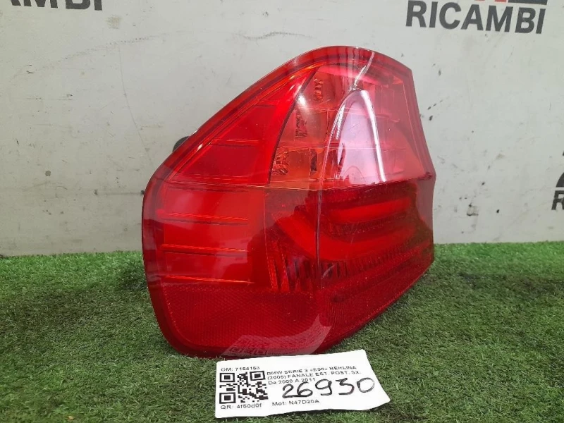 Fanale EST POST SX 7154153 Bmw Serie 3 E90 Berlina 2005
