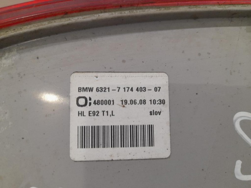 Fanale EST POST SX 63217174403 Bmw Serie 3 E92 Coupe 2007