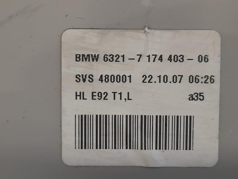 Fanale EST POST SX 7 174 426-06 Bmw Serie 3 E92 Coupe 2007