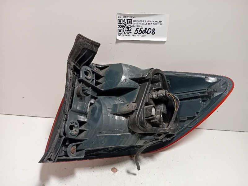 Fanale EST POST SX 63217312845 Bmw Serie 3 F30 Berlina 2012
