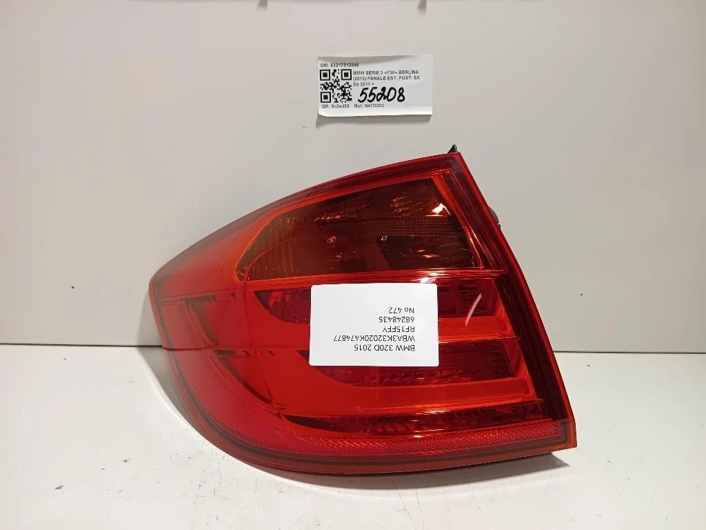 Fanale EST POST SX 63217312845 Bmw Serie 3 F30 Berlina 2012