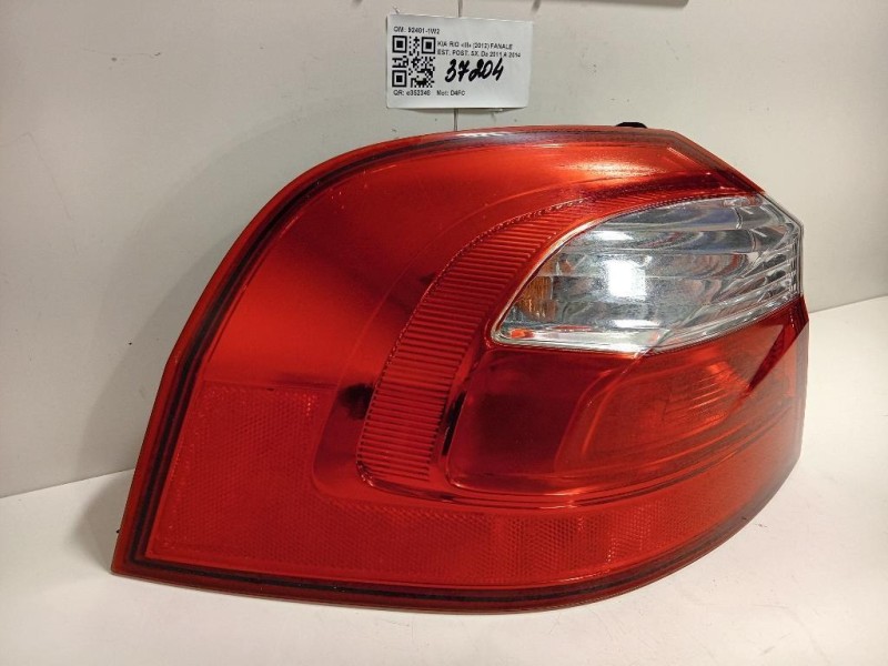 Fanale EST POST SX 92401-1W2 Kia RIO III 2012