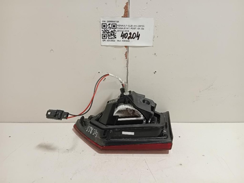 Fanale INT POST SX 265556573R Renault CLIO IV 2013