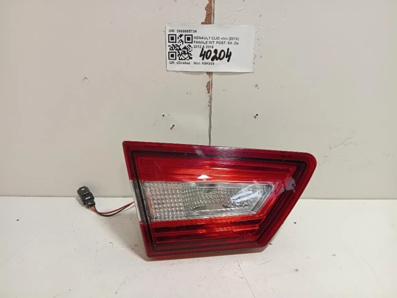 Fanale INT POST SX 265556573R Renault CLIO IV 2013