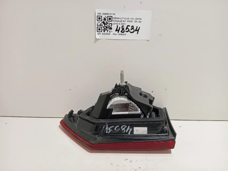 Fanale INT POST SX 265551311R Renault CLIO IV 2016