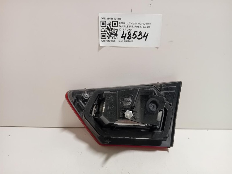 Fanale INT POST SX 265551311R Renault CLIO IV 2016