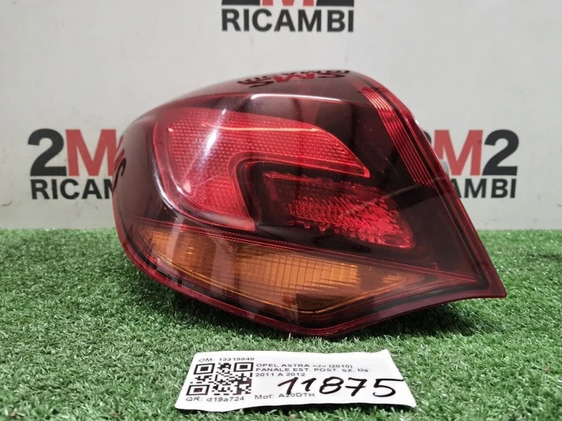 Fanale EST POST SX 13319949 Opel Astra J 2010