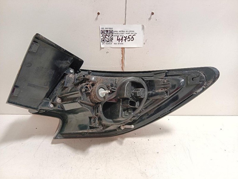 Fanale EST POST SX 39015943 Opel Astra K 2016
