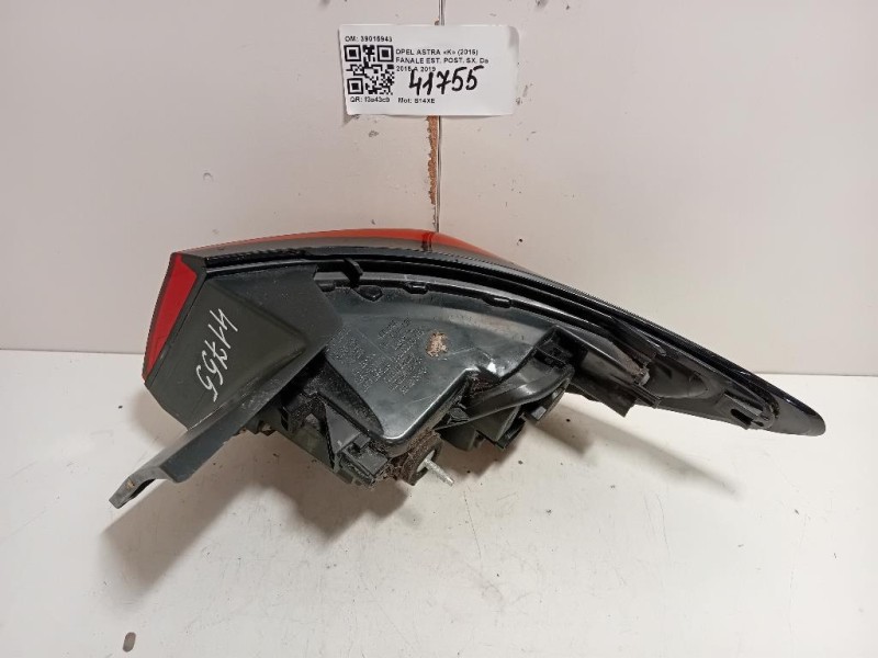 Fanale EST POST SX 39015943 Opel Astra K 2016