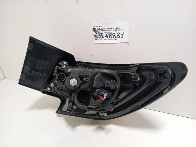 Fanale EST POST SX 39015943 Opel Astra K 2016