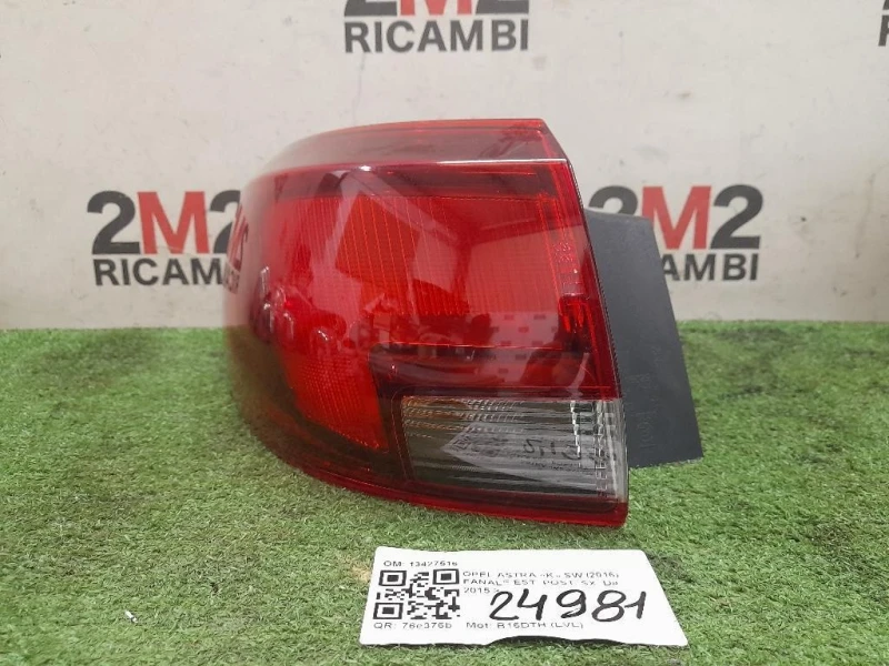 Fanale EST POST SX 13427516 Opel Astra K SW 2016