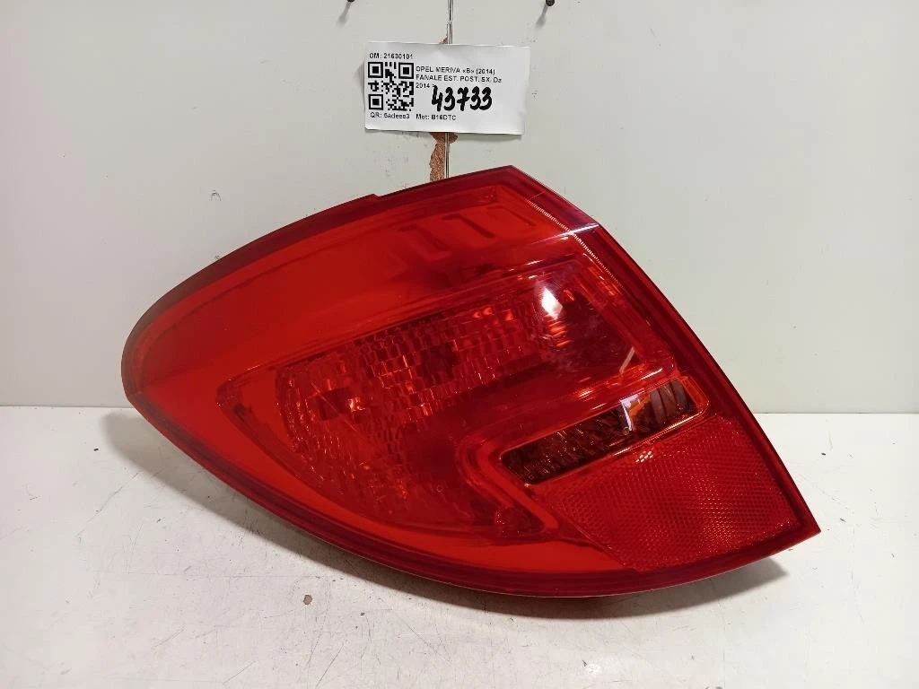 Fanale EST POST SX 21630101 Opel Meriva B 2014