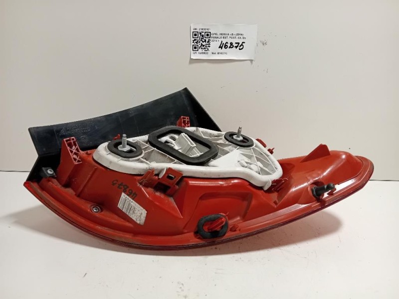 Fanale EST POST SX 21630101 Opel Meriva B 2014