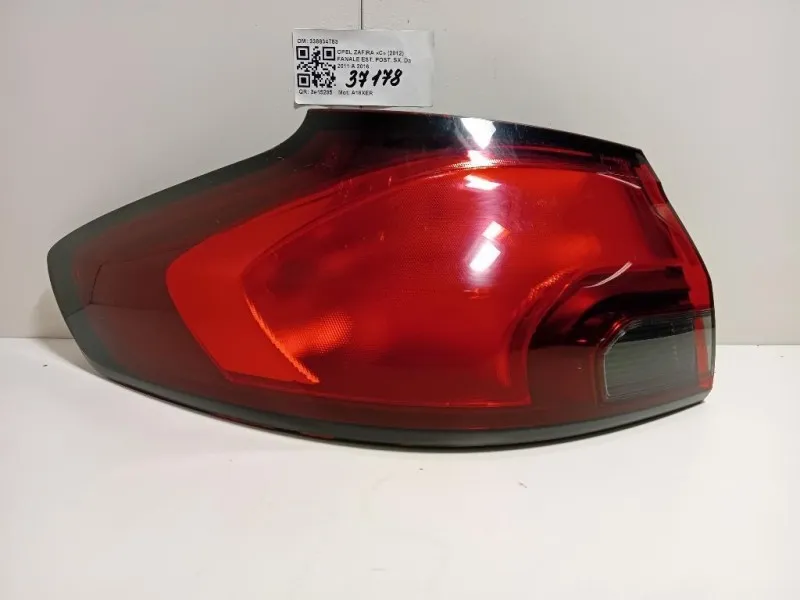 Fanale EST POST SX 338834753 Opel Zafira C 2012