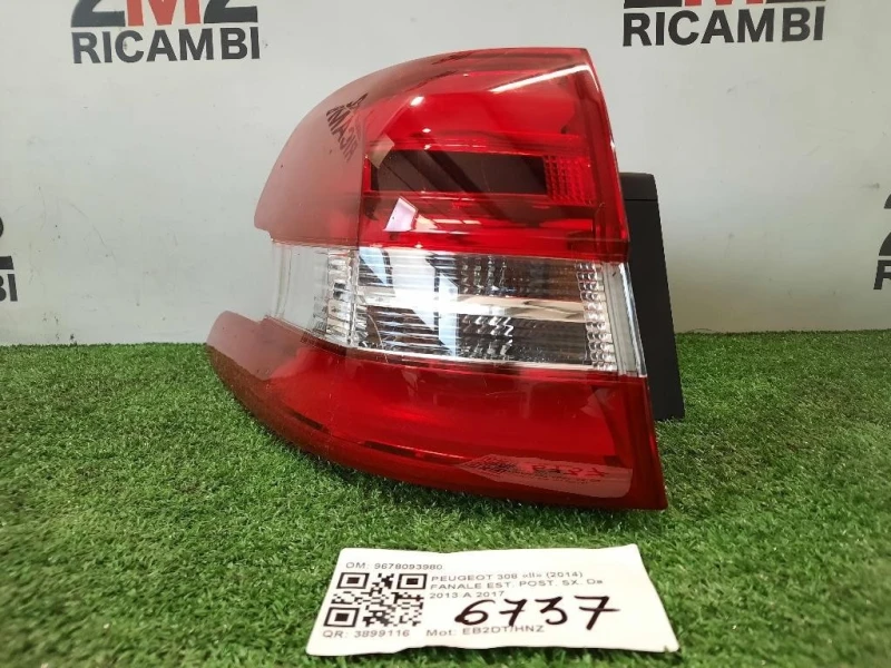 Fanale EST POST SX 9678093980 Peugeot 308 II 2014