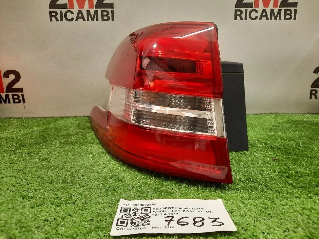 Fanale EST POST SX 9678093980 Peugeot 308 II 2014