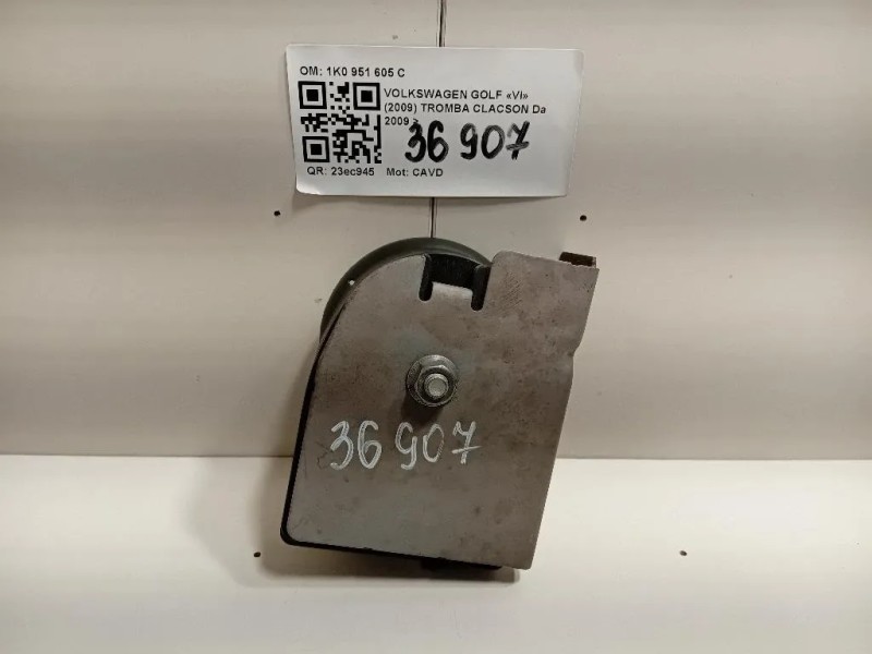 Tromba Clacson 1K0 951 605 C Audi A1 8XK 2015