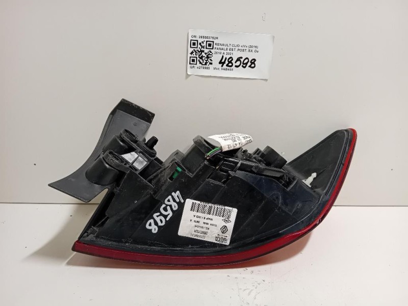 Fanale EST POST SX 265553752R Renault CLIO IV 2016
