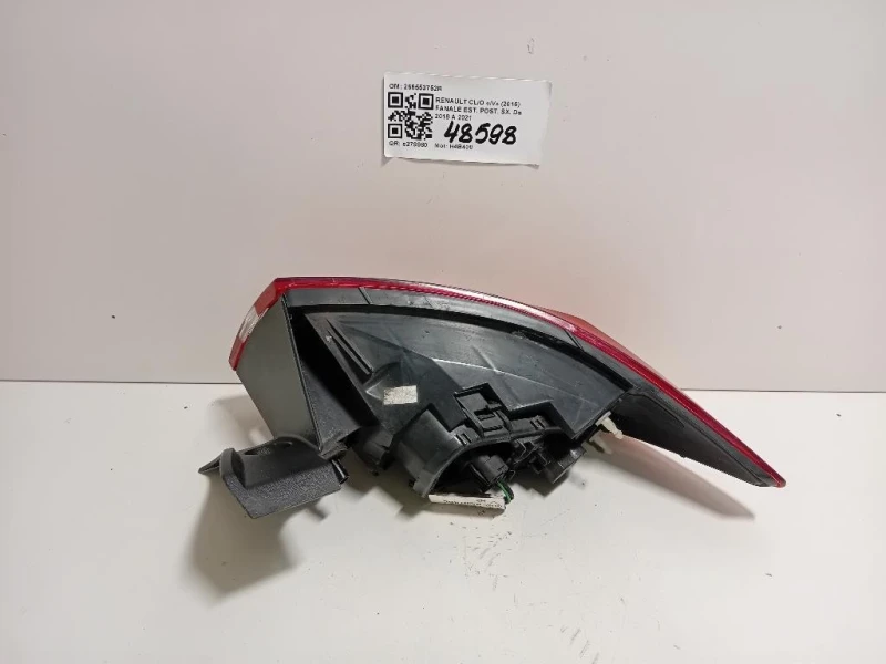 Fanale EST POST SX 265553752R Renault CLIO IV 2016