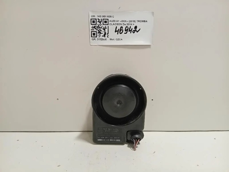 Tromba Clacson 1K0 951 605 C Audi A1 8XK 2015