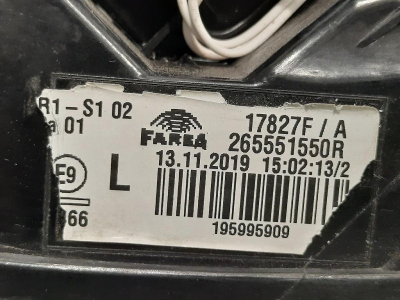 Fanale EST POST SX 265551550R Renault CLIO V 2019