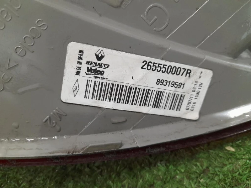 Fanale EST POST SX 265550007R Renault Mégane III 2009