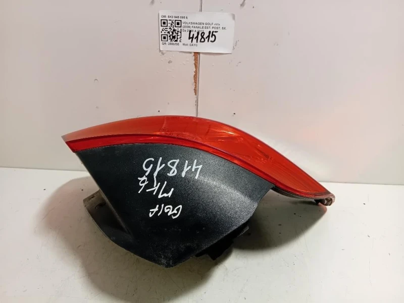 Fanale EST POST SX 5K0945095E Volkswagen GOLF VI 2009