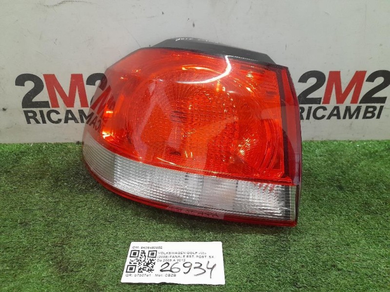 Fanale EST POST SX 5K0945095E Volkswagen GOLF VI 2009