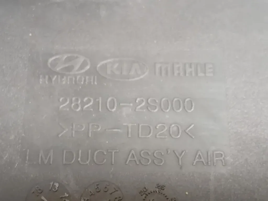 TUBO Flessibile Filtro ARIA 28210-2S000 Kia Sportage III 2010