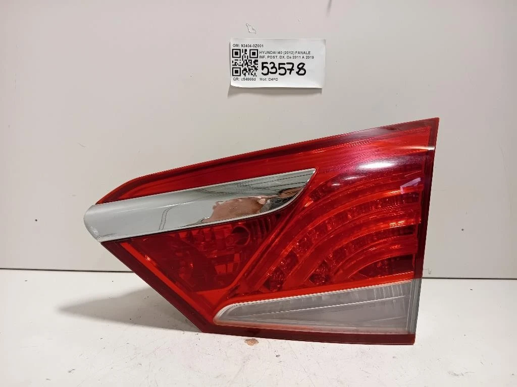 Fanale INF POST DX 92404-3Z001 Hyundai I40 2012