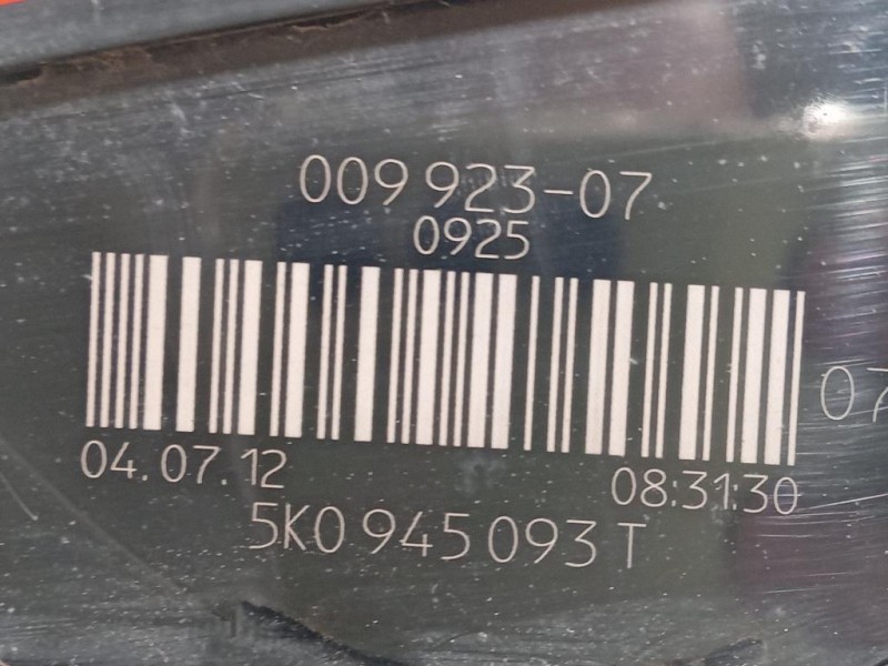 Fanale INT POST SX 5K0 945 0943T Volkswagen GOLF VI 2009