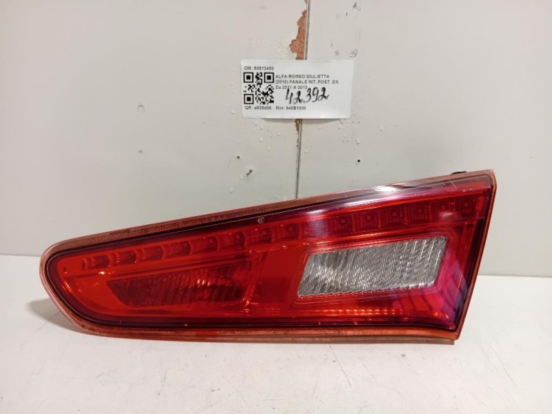 Fanale INT POST DX 50513400 Alfa Romeo Giulietta 2010