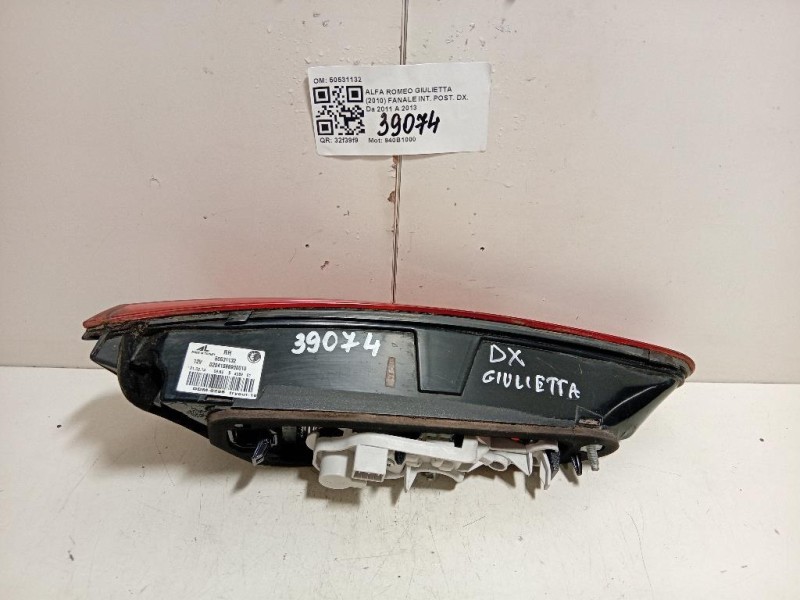 Fanale INT POST DX 50531132 Alfa Romeo Giulietta 2010