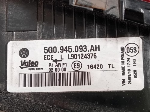 Fanale INT POST SX 5G0 945 093 H Volkswagen GOLF VII 2013