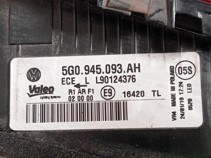Fanale INT POST SX 5G0 945 093 H Volkswagen GOLF VII 2013
