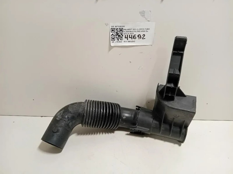 TUBO Flessibile Filtro ARIA TUBO FLESSIBILE FILTRO ARIA Peugeot 208 I 2012