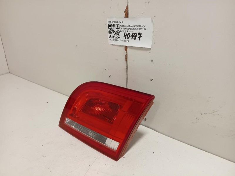Fanale INT POST DX 8P4 945 094 D Audi A3 8PA Sportback 2010