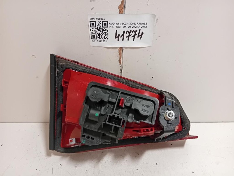 Fanale INT POST DX 166974 Audi A4 8K2 2008