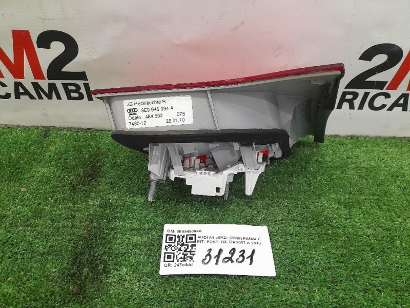 Fanale INT POST DX 8E9945094A Audi A4 8K5 Avant 2008