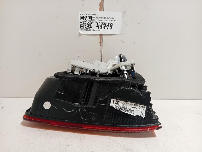 Fanale INT POST SX 5G0 945 093 Q Volkswagen GOLF VII 2013