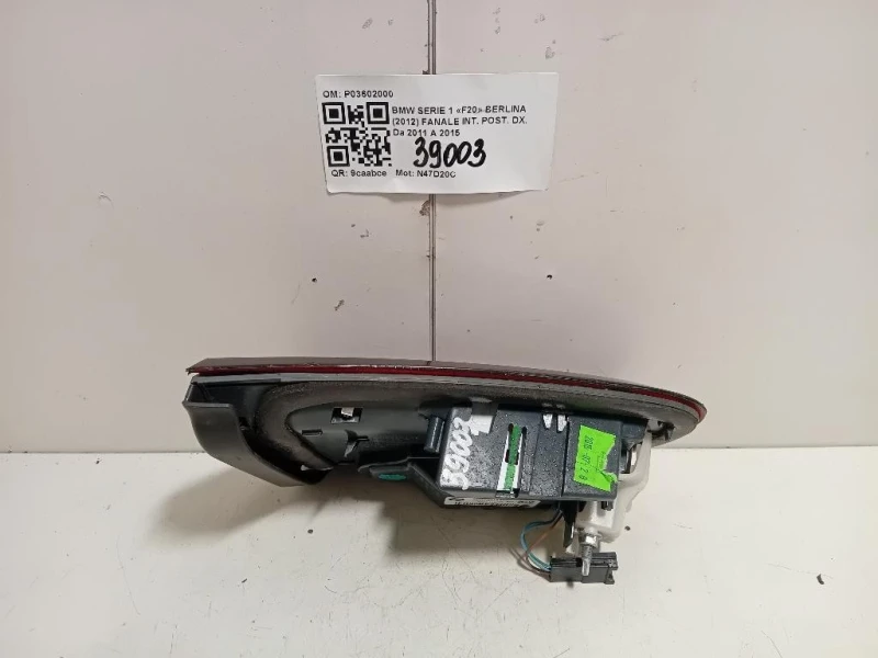 Fanale INT POST DX P03602000 Bmw Serie 1 F20 Berlina 2012