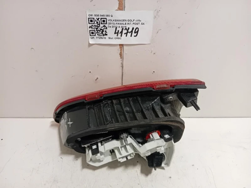 Fanale INT POST SX 5G0 945 093 Q Volkswagen GOLF VII 2013