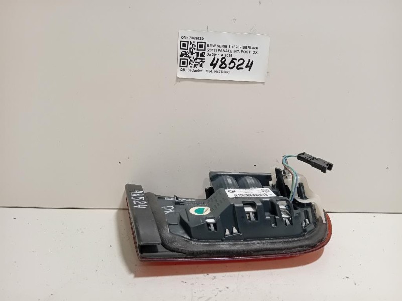 Fanale INT POST DX 7359020 Bmw Serie 1 F20 Berlina 2012