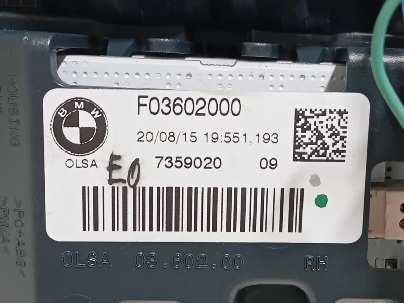 Fanale INT POST DX 7359020 Bmw Serie 1 F20 Berlina 2015