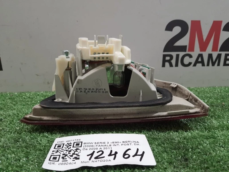 Fanale INT POST DX 4871734 Bmw Serie 3 E90 Berlina 2005