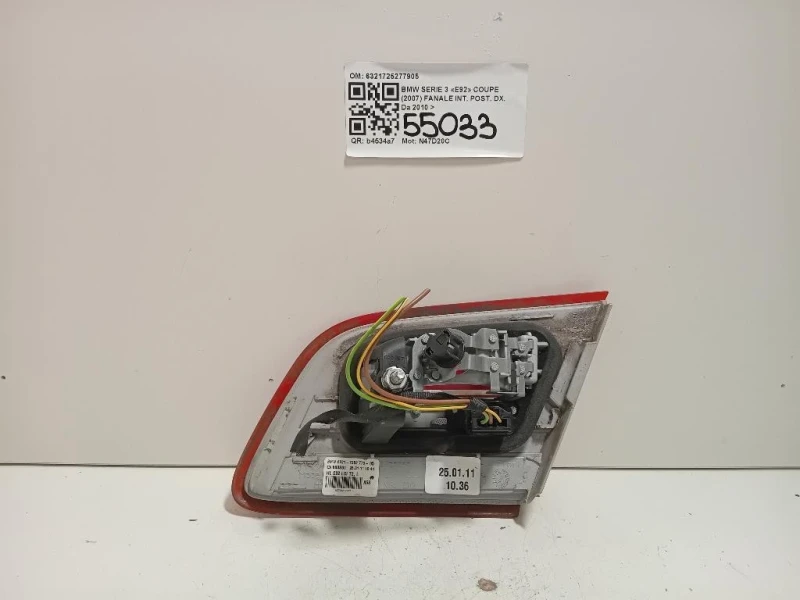 Fanale INT POST DX 6321725277905 Bmw Serie 3 E92 Coupe 2007